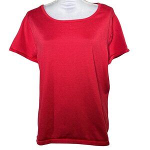 Investments Coral Pink Short Sleeve Knit Top Women’s 2X